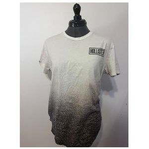 Hollister California White to Grey Ombré Shirt
